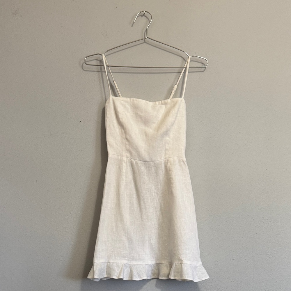 Reformation Mini Linen Dress